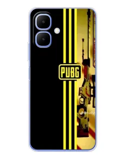 Чехол для Infinix Smart 10 с картинкой «PUBG — камуфляжный шлем»