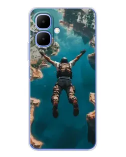 Чохол для Infinix Smart 10 з картинкою «PUBG — вільне падіння» Чохол для Infinix Smart 10 з картинкою «PUBG — вільне падіння»