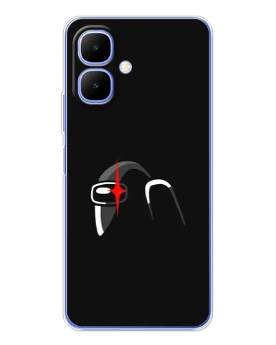 Чехол для Infinix Smart 10 с картинкой «Among Us шлем»