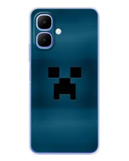 Чехол для Infinix Smart 10 с картинкой «Крипер текстура»