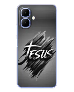 Чехол для Infinix Smart 10 с картинкой «Надпись Jesus Graffiti»