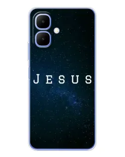 Чехол для Infinix Smart 10 с картинкой «Звездное небо Jesus»