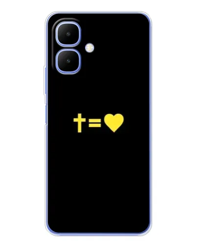 Чехол для Infinix Smart 10 с картинкой «Сердце и Крест»