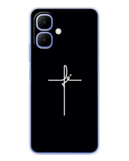 Чехол для Infinix Smart 10 с картинкой «Тонкий крест» Чехол для Infinix Smart 10 с картинкой «Тонкий крест»