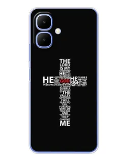 Чехол для Infinix Smart 10 с картинкой «Текстовый крест» Чехол для Infinix Smart 10 с картинкой «Текстовый крест»