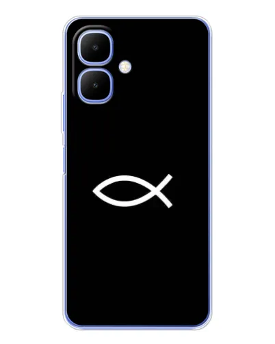 Чехол для Infinix Smart 10 с картинкой «Символ рыбы Jesus» Чехол для Infinix Smart 10 с картинкой «Символ рыбы Jesus»