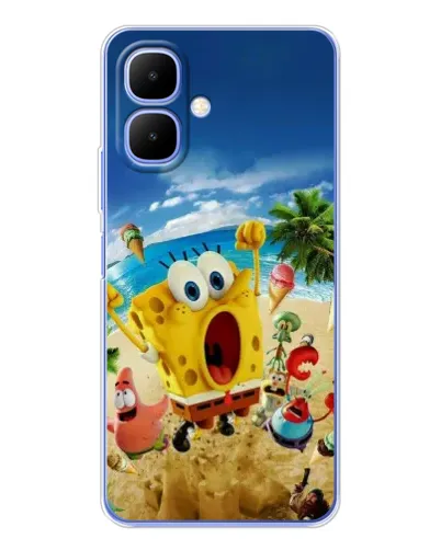 Чехол для Infinix Smart 10 с картинкой «Развлечения на пляже»