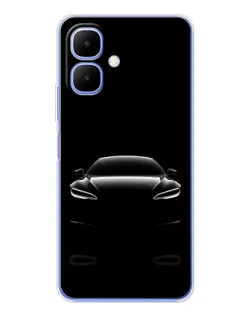 Чохол для Infinix Smart 10 з картинкою «Силует Tesla Night» Чохол для Infinix Smart 10 з картинкою «Силует Tesla Night»