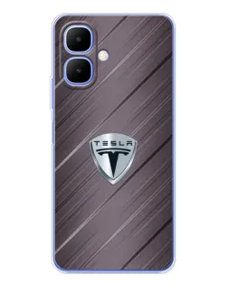 Чохол для Infinix Smart 10 з картинкою «Металева текстура Tesla» Чохол для Infinix Smart 10 з картинкою «Металева текстура Tesla»