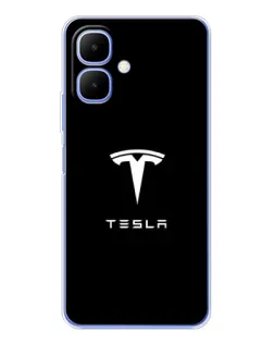 Чохол для Infinix Smart 10 з картинкою «Tesla White Logo» Чохол для Infinix Smart 10 з картинкою «Tesla White Logo»