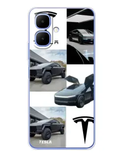 Чохол для Infinix Smart 10 з картинкою «Колаж Cybertruck Tesla» Чохол для Infinix Smart 10 з картинкою «Колаж Cybertruck Tesla»