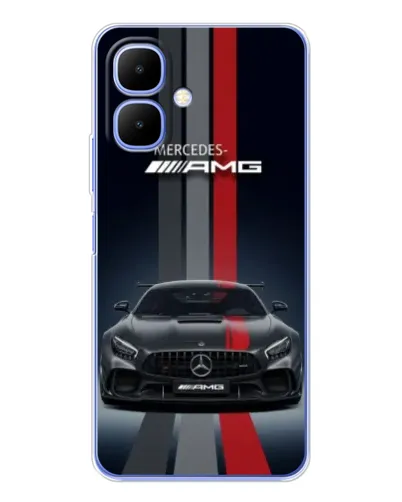Чехол для Infinix Smart 10 с картинкой «Mercedes — белый карбон» Чехол для Infinix Smart 10 с картинкой «Mercedes — белый карбон»