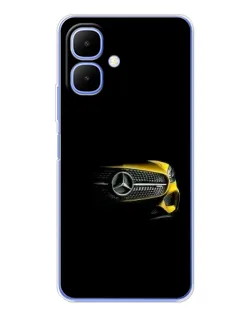 Чехол для Infinix Smart 10 с картинкой «Mercedes — ретро стиль»