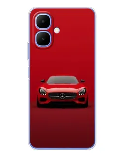 Чехол для Infinix Smart 10 с картинкой «Красный Mercedes AMG»