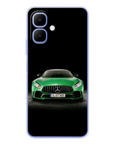 Чехол для Infinix Smart 10 с картинкой «Mercedes — неоновый лого» Чехол для Infinix Smart 10 с картинкой «Mercedes — неоновый лого»