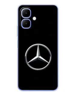 Чехол для Infinix Smart 10 с картинкой «Mercedes классический лого»