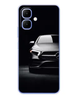 Чехол для Infinix Smart 10 с картинкой «Свет фар Mercedes»
