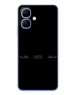 Чехол для Infinix Smart 10 с картинкой «Audi — световой подпись»