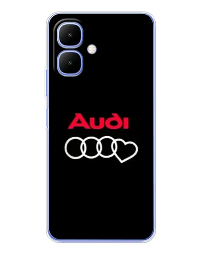 Чехол для Infinix Smart 10 с картинкой «Логотип Audi Heart»