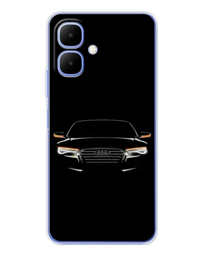 Чехол для Infinix Smart 10 с картинкой «Audi — ночной контур»