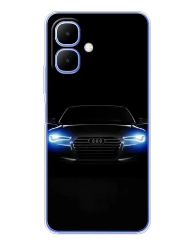 Чехол для Infinix Smart 10 с картинкой «Audi в неоне»