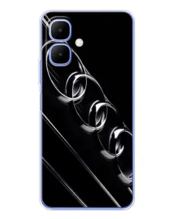 Чехол для Infinix Smart 10 с картинкой «Audi — абстрактные кольца»