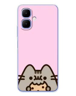 Чохол для Infinix Smart 10 з картинкою «Pusheen та печиво» Чохол для Infinix Smart 10 з картинкою «Pusheen та печиво»