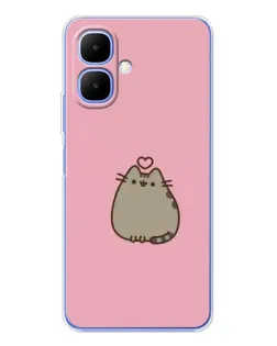 Чохол для Infinix Smart 10 з картинкою «Pusheen серце»