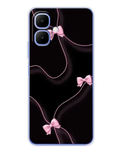 Чехол для Infinix Smart 10 с картинкой «Розовые ленты»
