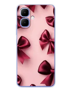 Чехол для Infinix Smart 10 с картинкой «Бордовый атлас»