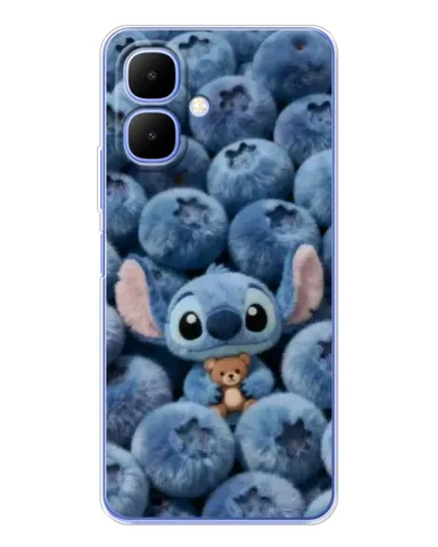 Чехол для Infinix Smart 10 с картинкой «Стич и голубика» Чехол для Infinix Smart 10 с картинкой «Стич и голубика»