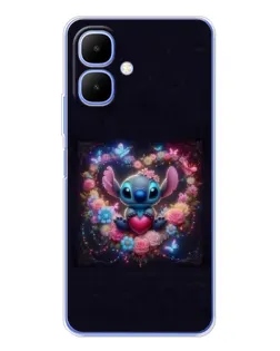 Чохол для Infinix Smart 10 з картинкою «Stitch у квітах» Чохол для Infinix Smart 10 з картинкою «Stitch у квітах»