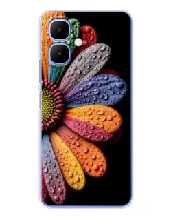 Чехол для Infinix Smart 10 с картинкой «Радужный цветок»