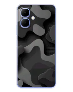 Чохол для Infinix Smart 10 з картинкою «Темний абстрактний камуфляж» Чохол для Infinix Smart 10 з картинкою «Темний абстрактний камуфляж»