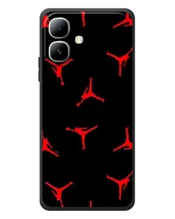 Чехол для Infinix Smart 20 с картинкой «Jordan Red Pattern» Чехол для Infinix Smart 20 с картинкой «Jordan Red Pattern»