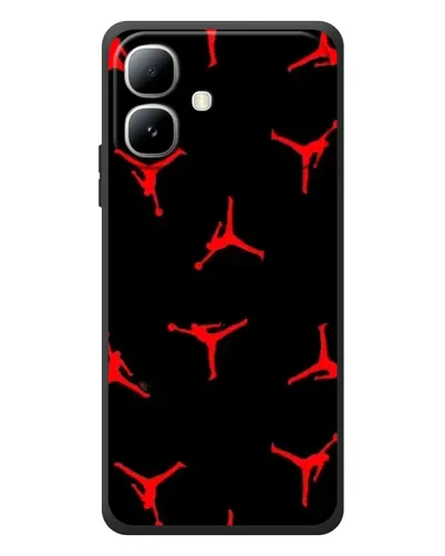 Чехол для Infinix Smart 20 с картинкой «Jordan Red Pattern»