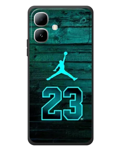 Чехол для Infinix Smart 20 с картинкой «Jordan Cyan 23»