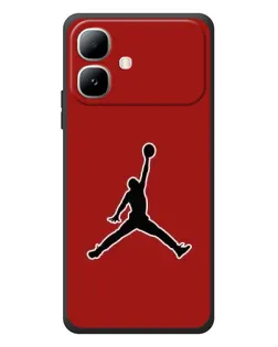 Чехол для Infinix Smart 20 с картинкой «Jordan Red Back» Чехол для Infinix Smart 20 с картинкой «Jordan Red Back»