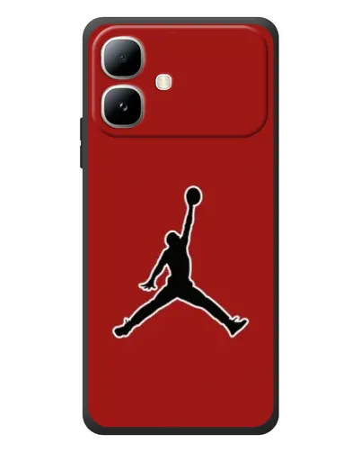 Чехол для Infinix Smart 20 с картинкой «Jordan Red Back»