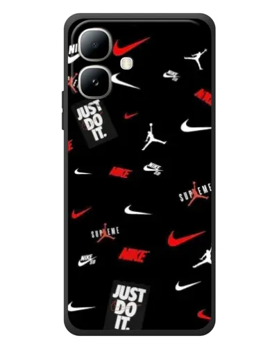Чехол для Infinix Smart 20 с картинкой «Nike Mix Pattern»