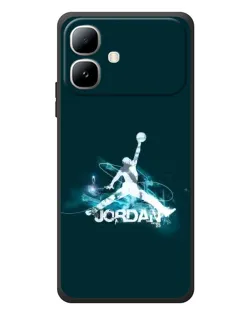 Чехол для Infinix Smart 20 с картинкой «Jordan Blue Fire» Чехол для Infinix Smart 20 с картинкой «Jordan Blue Fire»