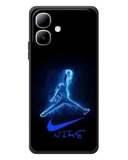 Чехол для Infinix Smart 20 с картинкой «Jordan Neon Blue» Чехол для Infinix Smart 20 с картинкой «Jordan Neon Blue»