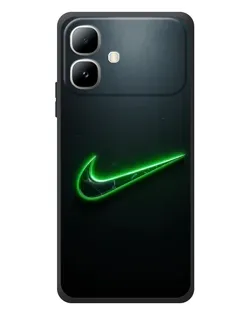Чохол для Infinix Smart 20 з картинкою «Неоновий контур Nike»