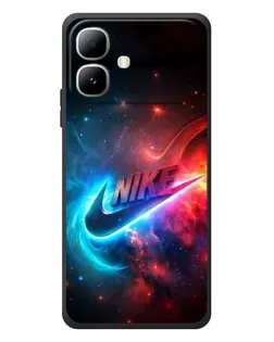 Чехол для Infinix Smart 20 с картинкой «Огненный логотип Nike»