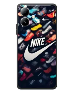Чехол для Infinix Smart 20 с картинкой «Коллекция кроссовок Nike»