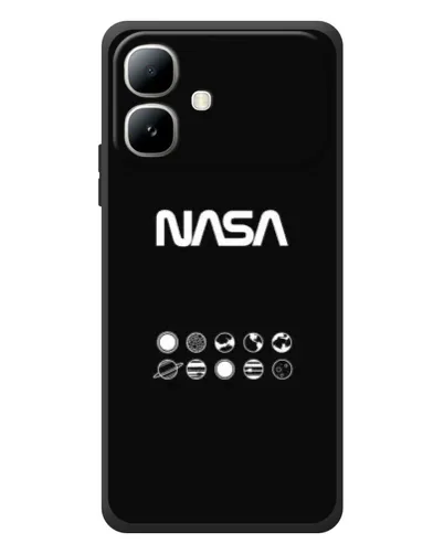 Чехол для Infinix Smart 20 с картинкой «NASA — технический принт» Чехол для Infinix Smart 20 с картинкой «NASA — технический принт»