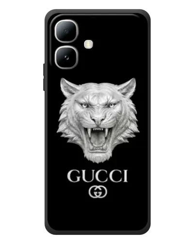 Чехол для Infinix Smart 20 с картинкой «Gucci — серебряный лев» Чехол для Infinix Smart 20 с картинкой «Gucci — серебряный лев»