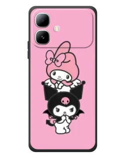 Чехол для Infinix Smart 20 с картинкой «My Melody и Kuromi»
