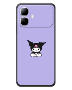 Чехол для Infinix Smart 20 с картинкой «Kuromi — фиолетовый минимализм»