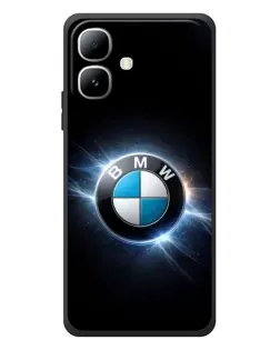 Чехол для Infinix Smart 20 с картинкой «BMW — неоновое сияние»